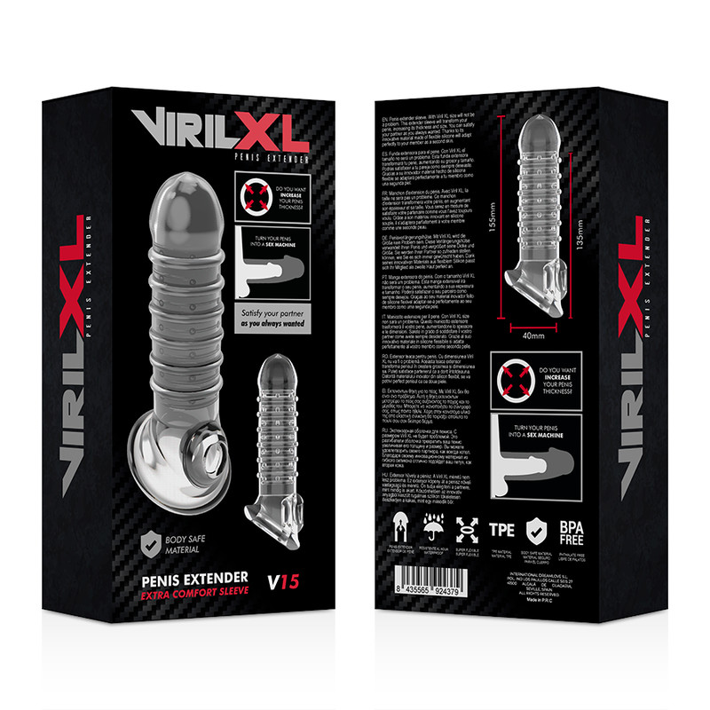 VIRILXL – átlátszó pénisz hosszabbító és hüvely - Image 8