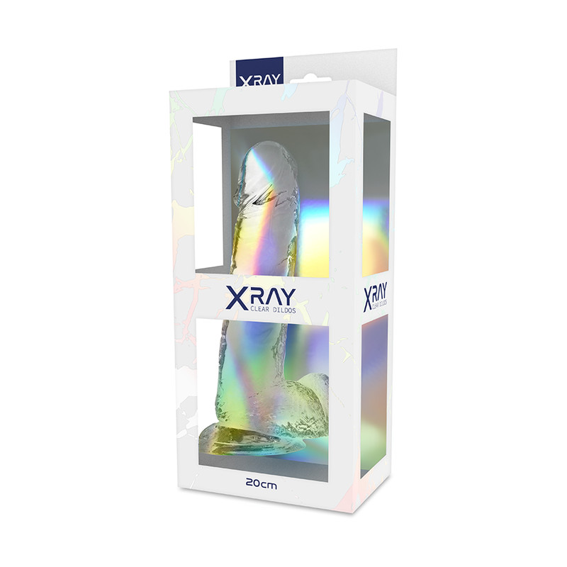 X RAY – áttetsző pénisz és heregép 20 cm hosszú - Image 10