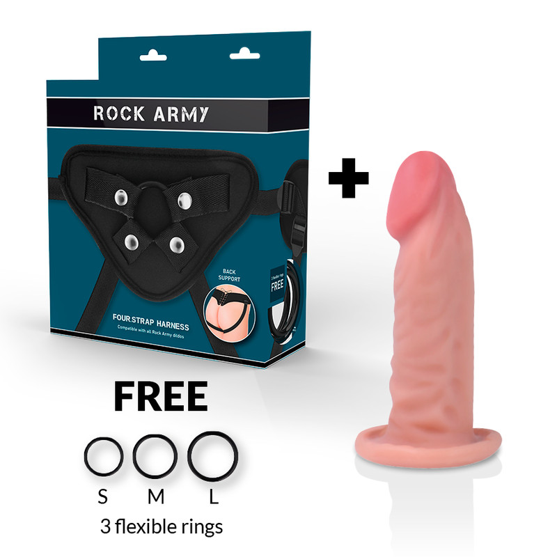 ROCKARMY - élethű, dupla sűrűségű dildó 14 cm - Image 2