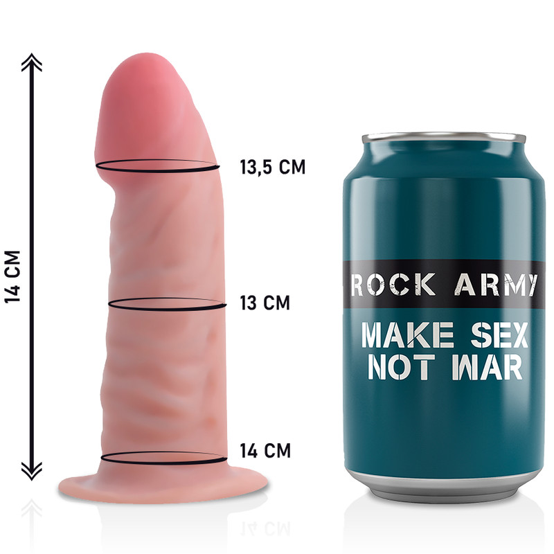 ROCKARMY - élethű, dupla sűrűségű dildó 14 cm - Image 5