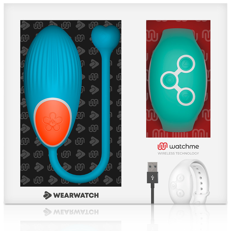 WEARWATCH – távirányítós tojás vibrátor aquamarine színben - Image 5