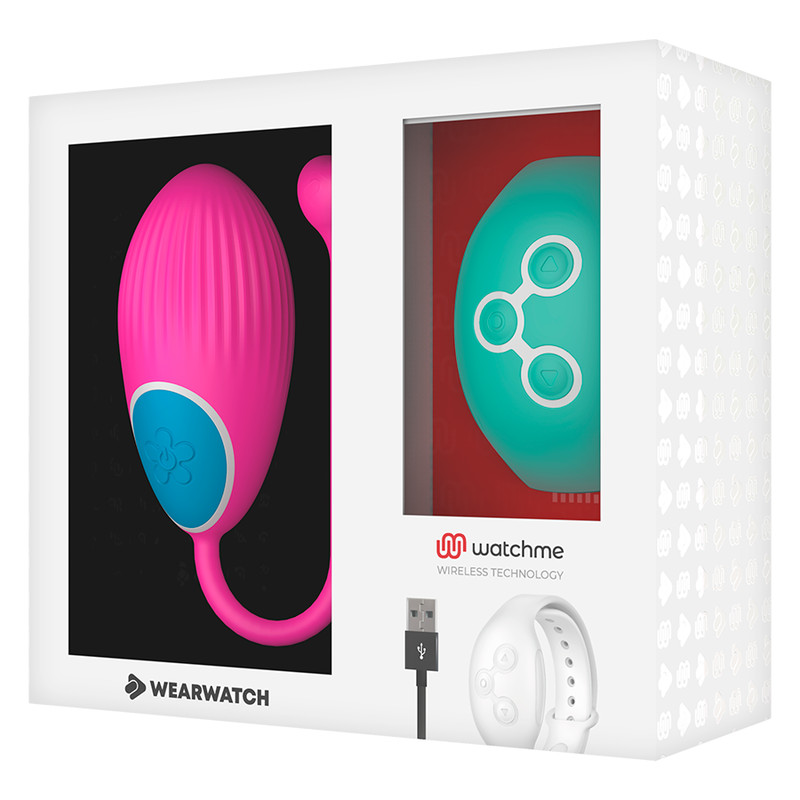 Wearwatch – távirányítós vibráló tojás fukszia/ tengeri zöld - Image 6