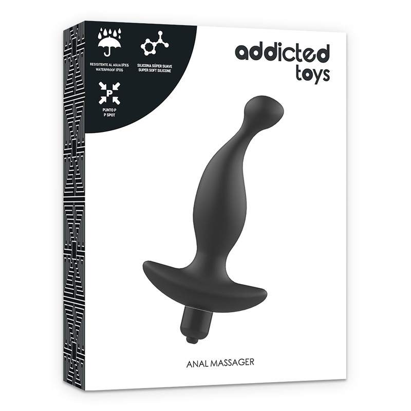 ADDICTED TOYS – anál masszírozó vibrátor fekete színben - Image 6