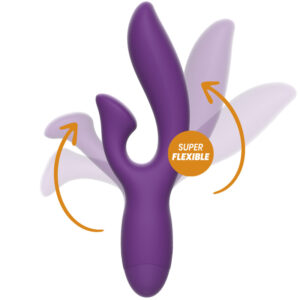 REWOLUTION – rugalmas vibrátor nyúl stimulátorral