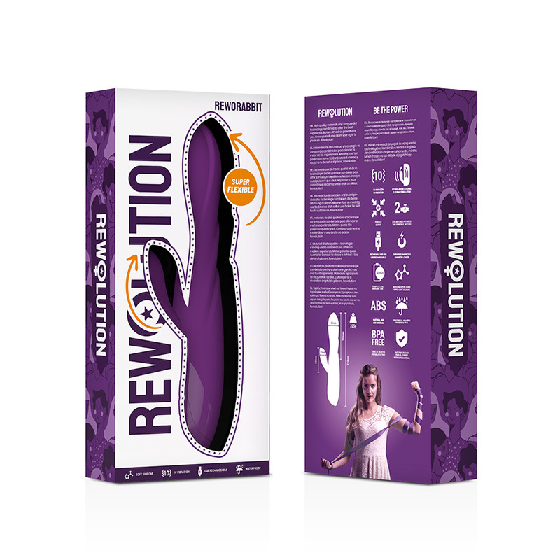 REWOLUTION - Rugalmas, ívelt nyúlvibrátor - Image 7