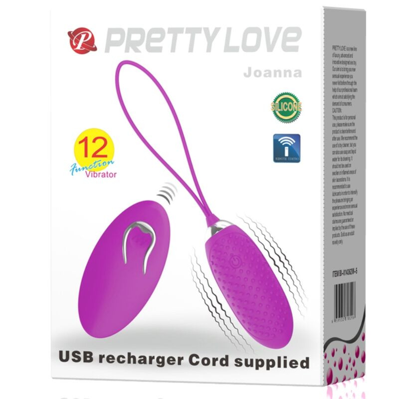 PRETTY LOVE - vibráló tojás távirányítóval, 12 üzemmóddal - Image 8