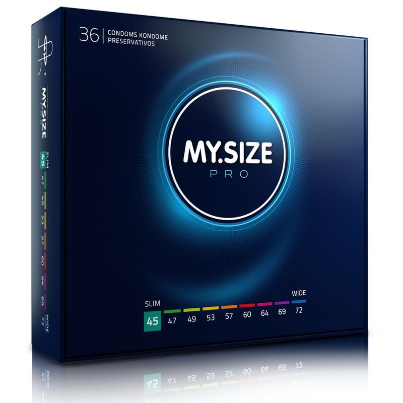 MY SIZE - prémium 45 mm-es óvszer 36 db-os kiszerelésben