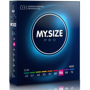 MY SIZE - prémium 64 mm óvszer, 3 db-os kiszerelés