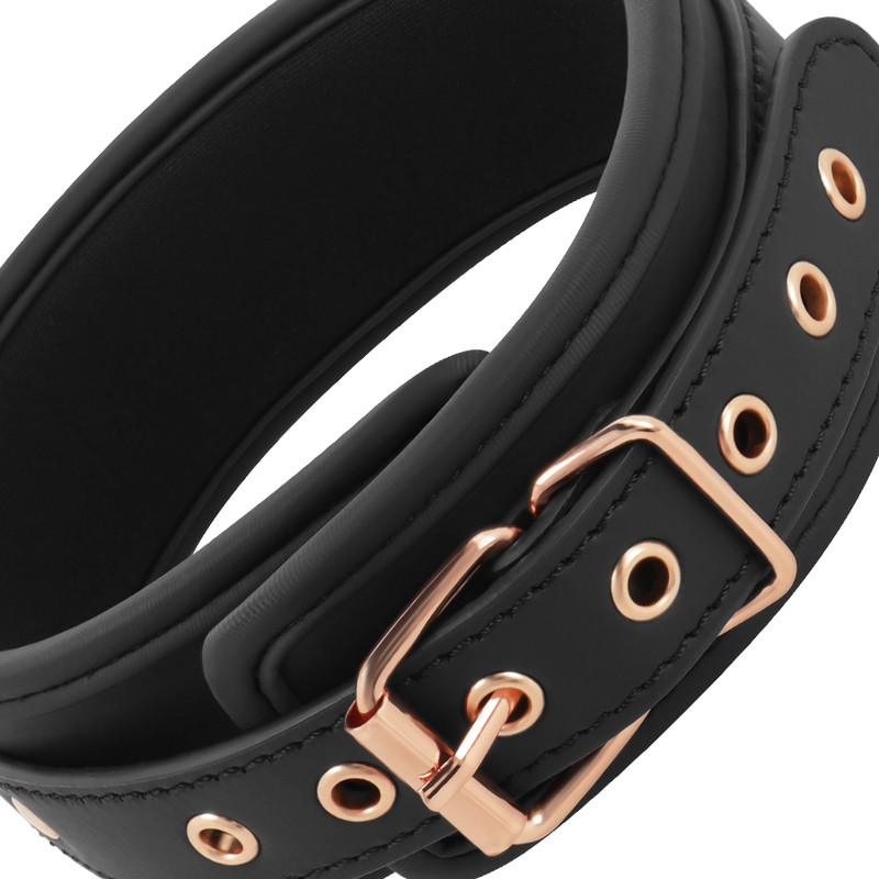 COQUETTE CHIC DESIRE – divatos vegán bőr nyakörv neoprén béléssel - Image 6