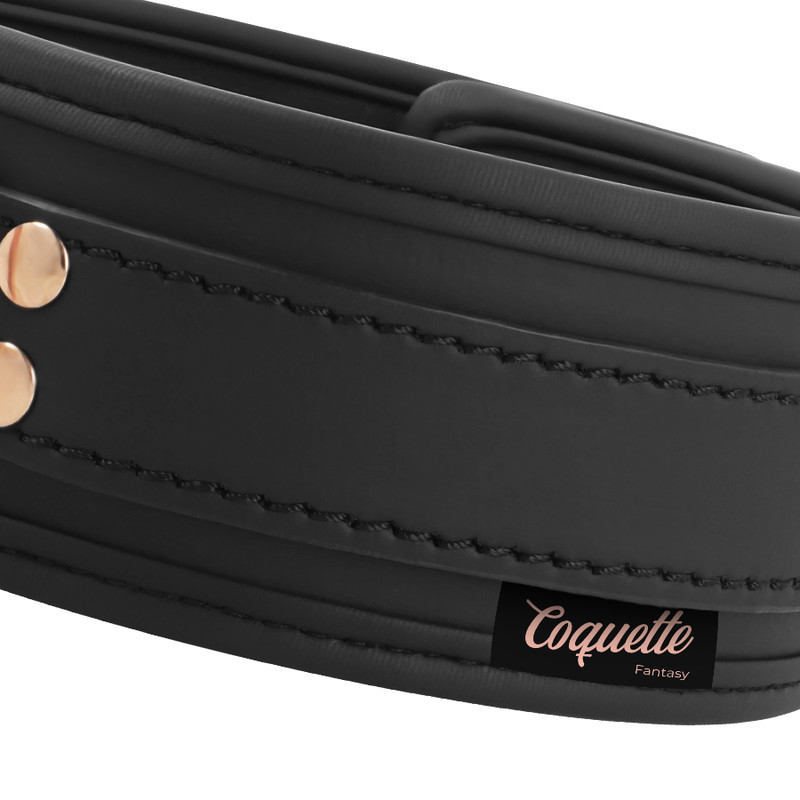 COQUETTE CHIC DESIRE – divatos vegán bőr nyakörv neoprén béléssel - Image 7