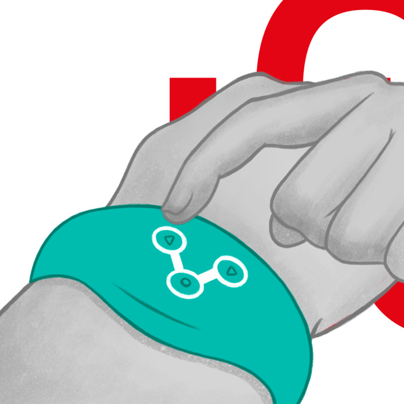WATCHME - vízálló technológiai okosóra aquamarine színben - Image 7