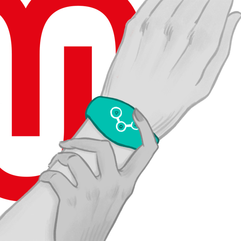 WATCHME - vízálló technológiai okosóra aquamarine színben - Image 8