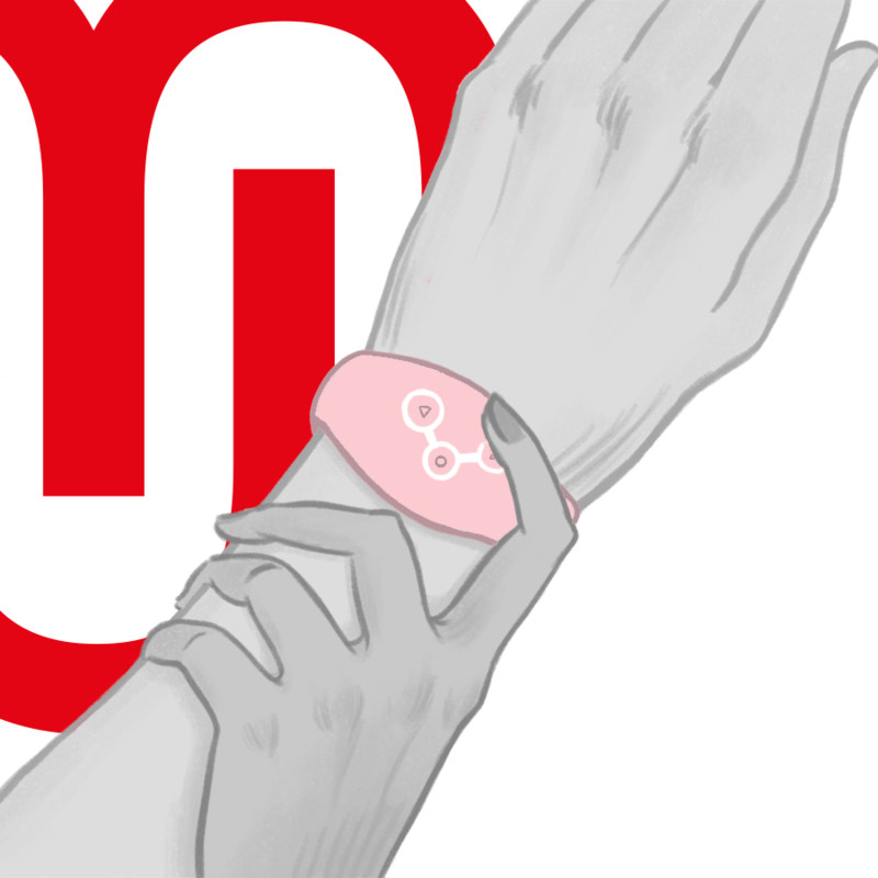 WATCHME – vezeték nélküli technológiájú órás ékszer rózsaszínben - Image 8