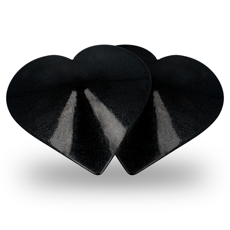 COQUETTE CHIC DESIRE – fekete szív bimbótapaszok - Image 4
