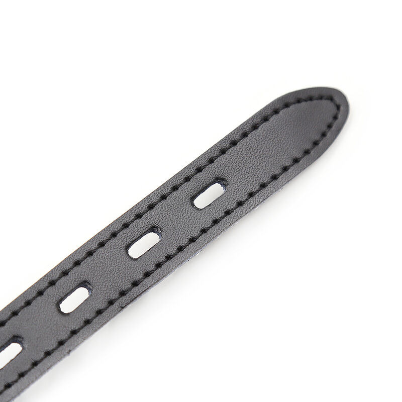 OHMAMA FETISH – szilikon golyós gag bőr övvel (lakattal) - Image 7