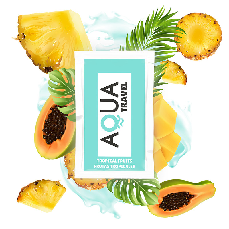 AQUA TRAVEL – trópusi gyümölcs ízű vízbázisú síkosító
