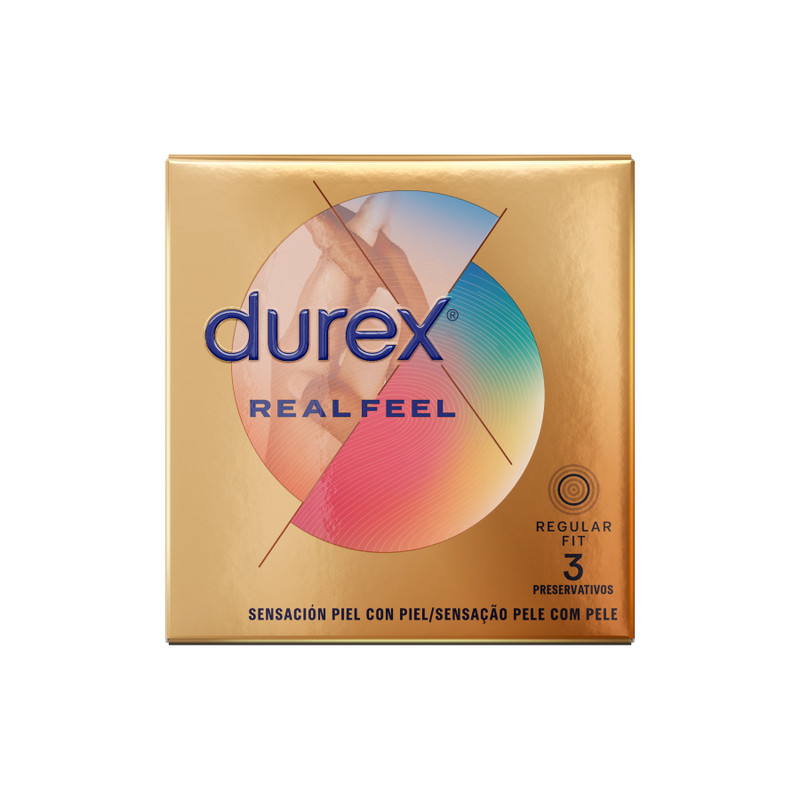 Durex - Prémium Real Feel óvszerek 3 db-os kiszerelésben - Image 2