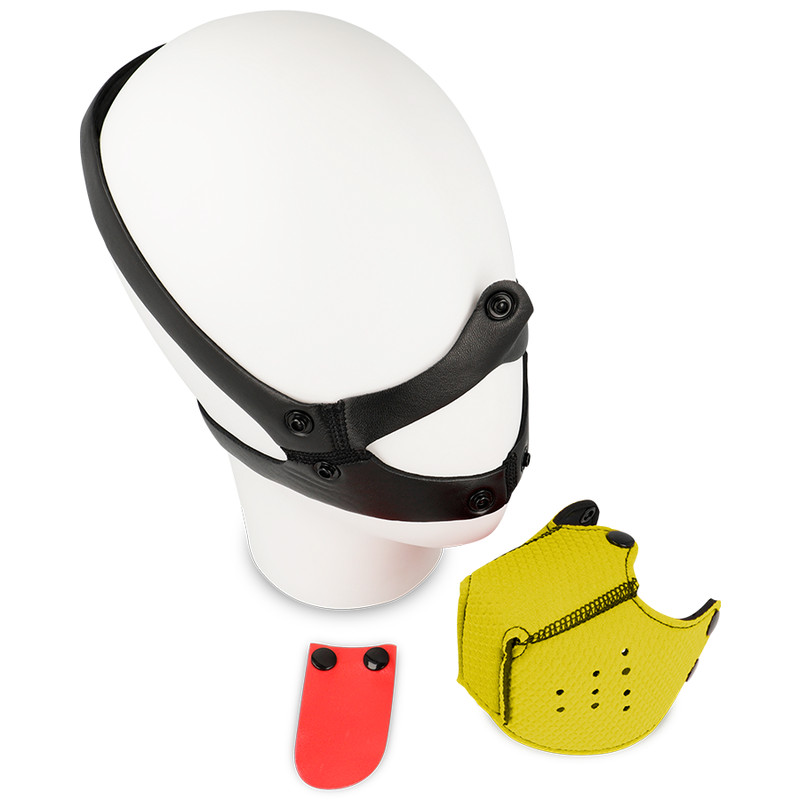 OHMAMA FETISH – stílusos kutyafék sárgában - Image 3
