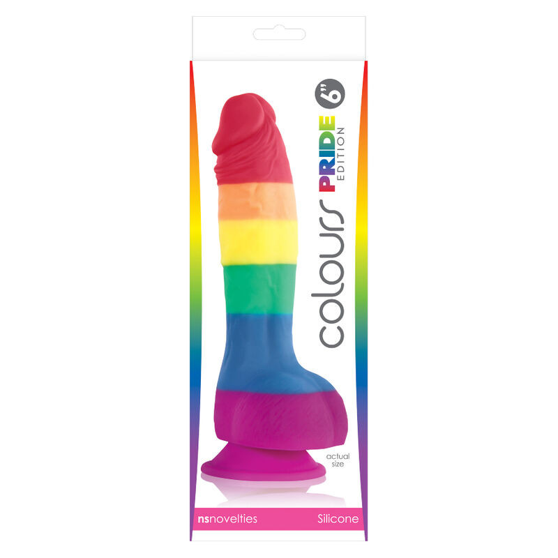 PRIDE - 15 cm-es LGBT zászlós intim dildó - Image 2