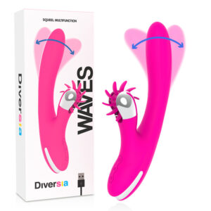 DIVERSIA - érzéki hullámos vibrátor, 24 cm