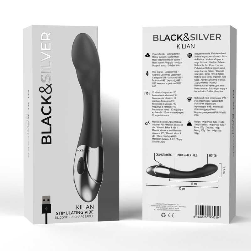 BLACK&SILVER – érzékeltető mini vibrátor - Image 6