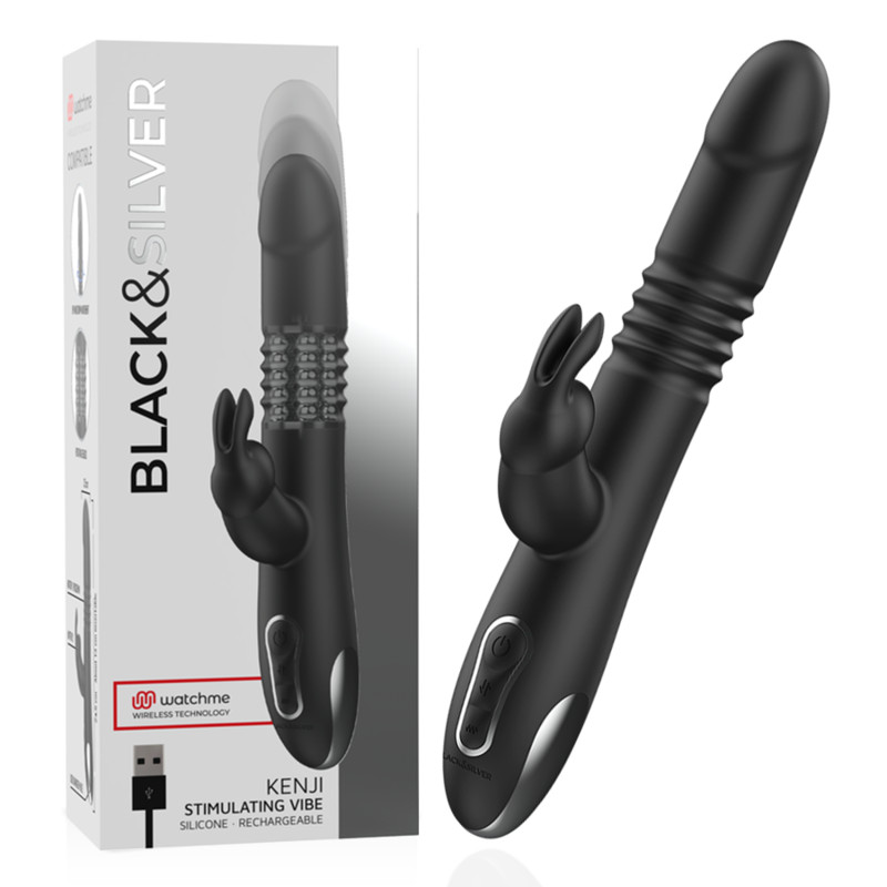 BLACK&SILVER - Kenji – izgató vibrátor, WatchMe technológiával