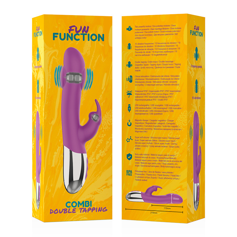 FUN FUNCTION – dupla érintésű páros vibrátor - Image 8