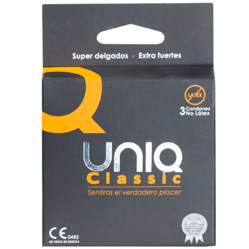 UNIQ – klasszikus lateksz mentes óvszerek 3 db