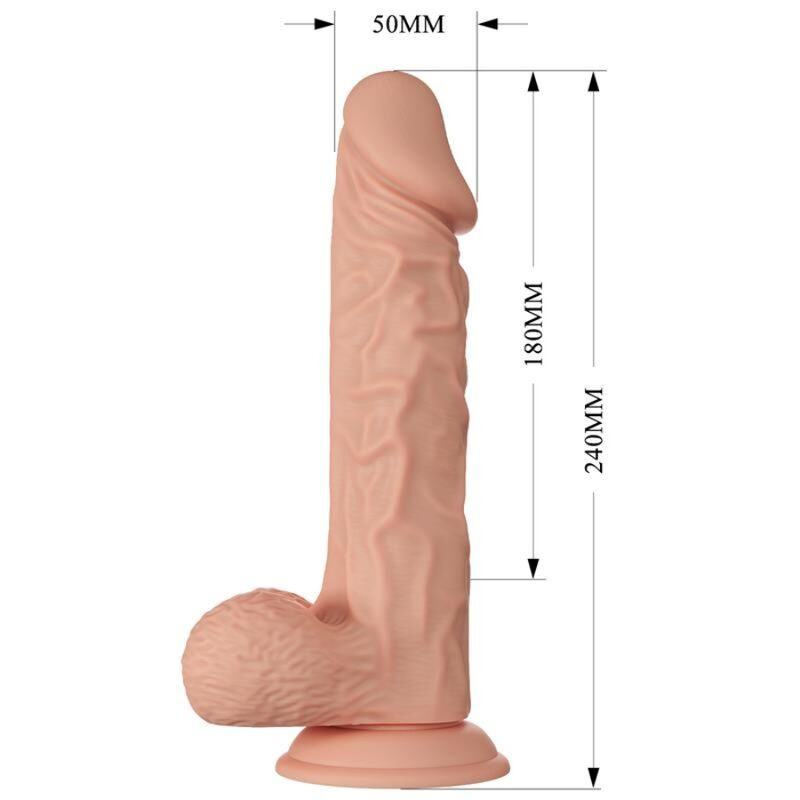 BAILE - rugalmas, természetes hatású 24 cm-es dildó - Image 6