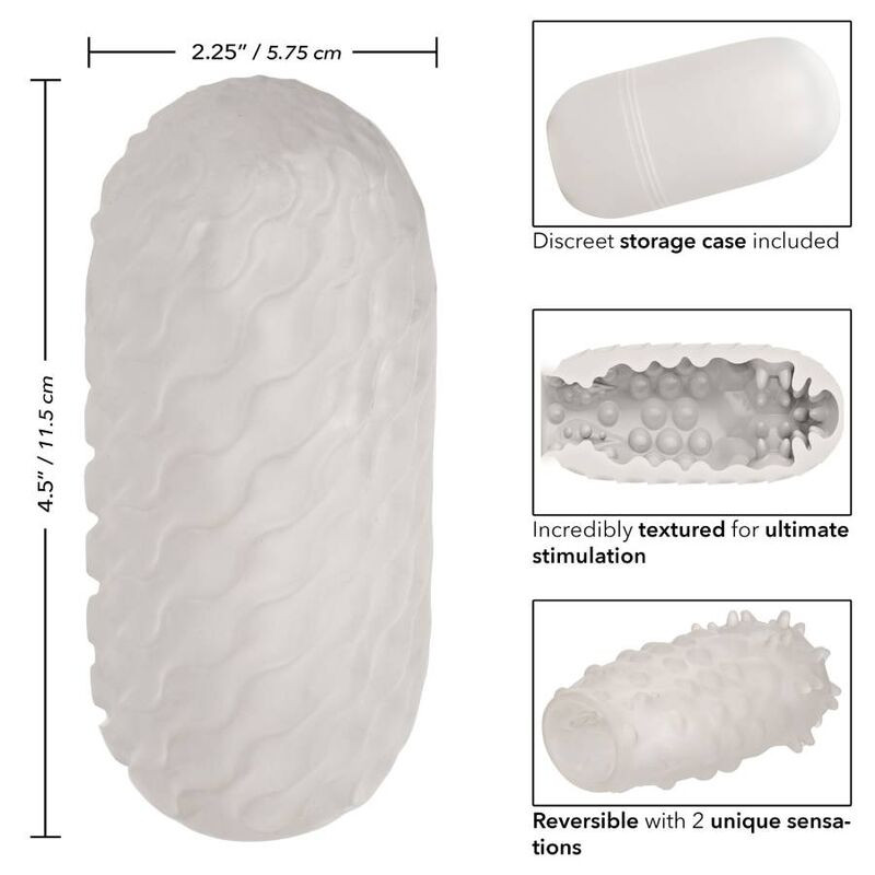 CalExotics – Kétoldalas texturált maszturbátor - Image 3