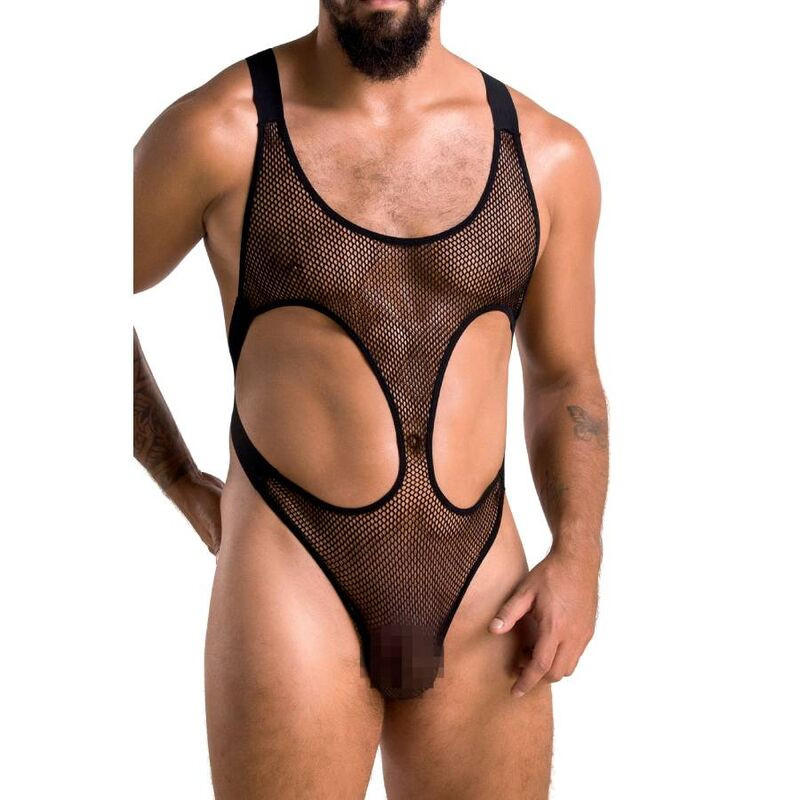 PASSION 040 BODY LEON BLACK – érzéki fekete body S/M - Image 3
