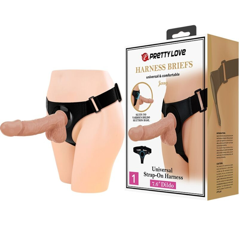 PRETTY LOVE – univerzális harness fehérnemű dildóval - Image 2