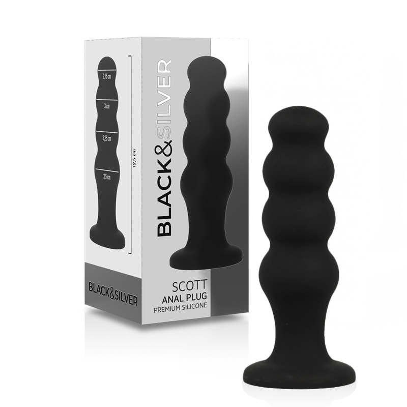 Scott Premium – szilikon anális kényeztető fekete