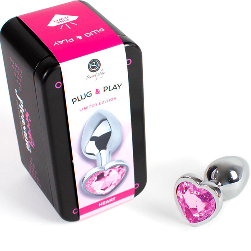 SECRETPLAY - fém análplug kis méret szív formában 7 cm - Image 2