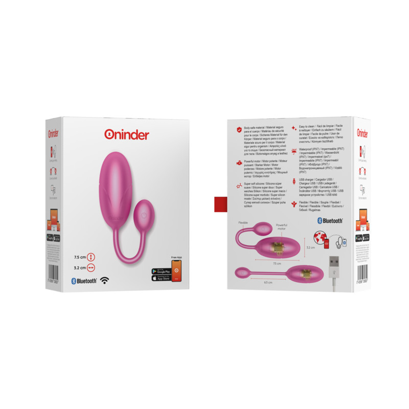 ONINDER – Prémium vibráló tojás app vezérléssel, 7,5 cm - Image 8