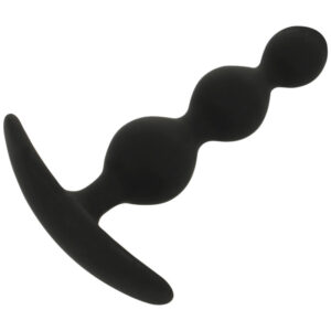 BLACK&SILVER - prémium anál golyós lánc 10 cm