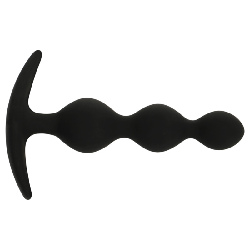 BLACK&SILVER - prémium anál golyós lánc 10 cm - Image 3