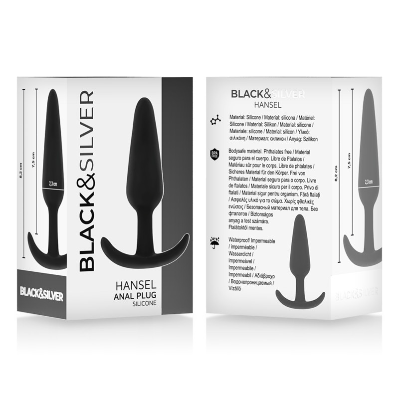 BLACK&SILVER - Hansel szilikon anális plug kis fogantyúval - Image 5