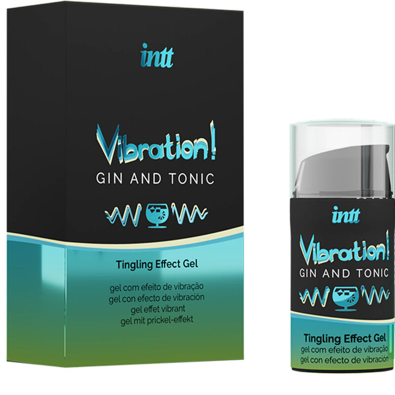 INTT – erőteljes intim stimuláló gélt vibrátorral, Gin & Tonic - Image 2