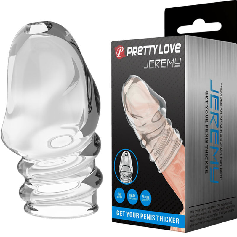 PRETTY LOVE - átlátszó vastagító péniszgyűrű - Image 2