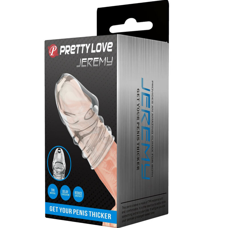 PRETTY LOVE - átlátszó vastagító péniszgyűrű - Image 9