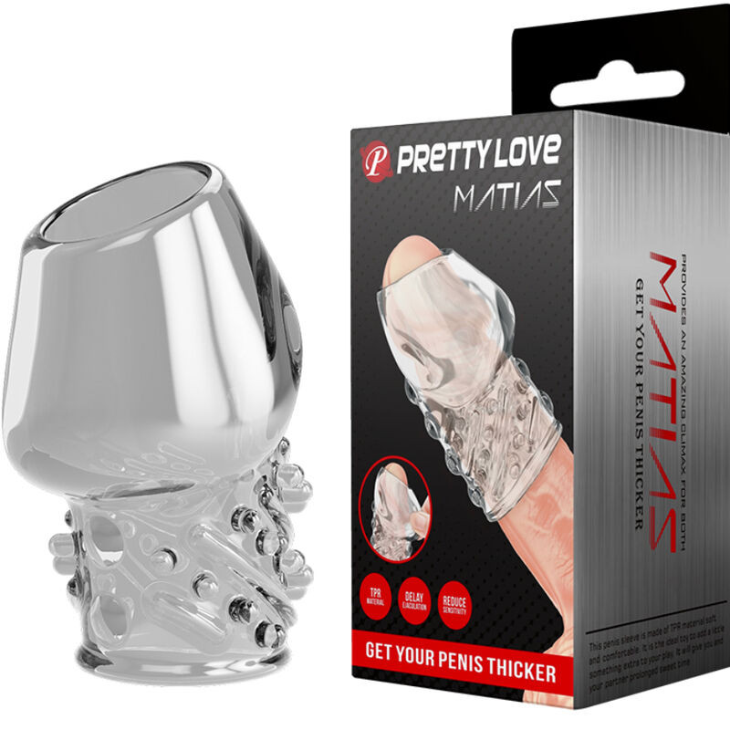PRETTY LOVE - átlátszó, vastagító péniszgyűrű - Image 2