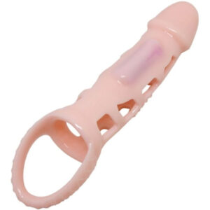 Pretty Love – vibráló pénisz hosszabbító bélés 13,5 cm