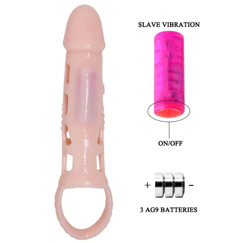 Pretty Love – vibráló pénisz hosszabbító bélés 13,5 cm - Image 4