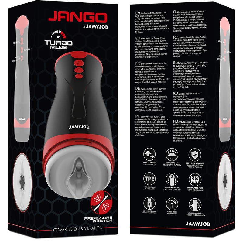 JAMYJOB JANGO – vibráló maszturbátor extra kompresszióval - Image 7