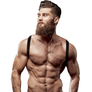 FETISH – férfi ökológiai bőr hátkötöző harness