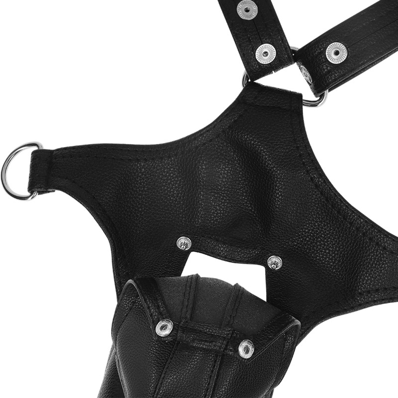 FETISH V-alakú öv – férfiaknak, öko bőr kivitelben - Image 5