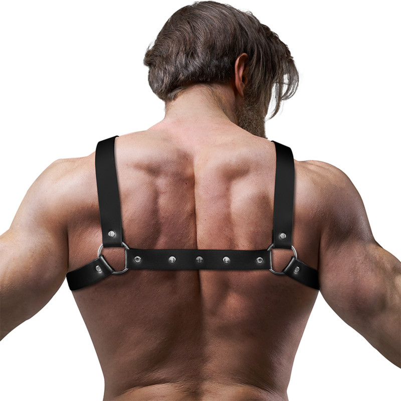 Fetish Submissive – állítható öko-bőr bulldog hám férfiaknak - Image 2