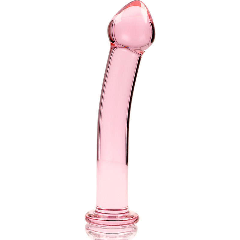Ibiza Nebula 11 – prémium üveg dildó, 16 cm rózsaszín - Image 2