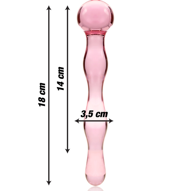 Ibiza Nebula 13 – prémium boroszilikát üveg dildó 18 cm - Image 3